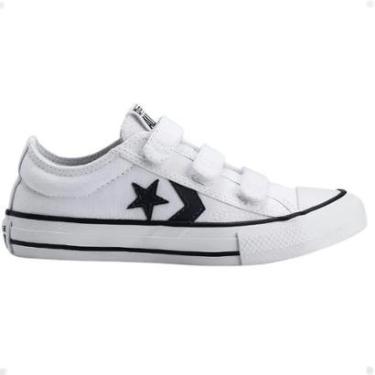 Imagem de Tênis Infantil Converse All Star Original Star Player Unissex Tiras Autocolantes Confortável Estilos-Unissex