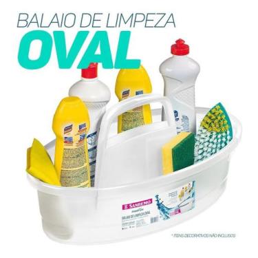 Imagem de Cesto Organizador Com Alça Balaio De Produtos De Limpeza Versátil  - S