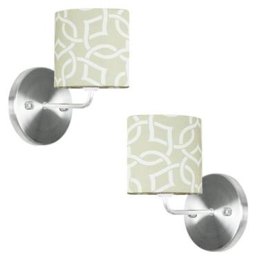 Imagem de Kit 2 Arandela De Cupula Cilíndrica Elos Bege - MARRYLUZ