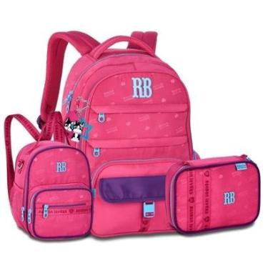 Imagem de Mochila com Lancheira e Estojo Box Rebecca Bonbon Kit Escolar-Feminino