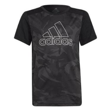 Imagem de CAMISETA ADIDAS JUVENIL ESTAMPADA DESIGNED TO MOVE GT142 - PRETO/CINZA 7/8A-Masculino