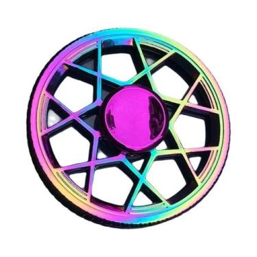 Imagem de Fidget Spinner Metálico De Alta Velocidade Colorido Com Design De Dedo