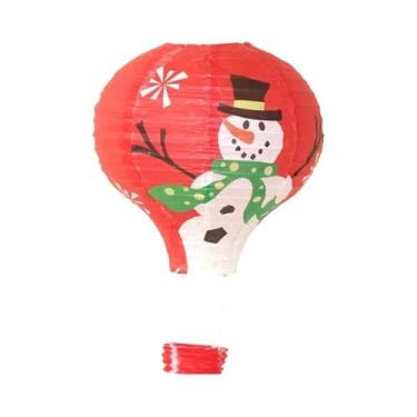 Imagem de Lanternas De Papel Em Forma De Balão De Ar Quente DIY De 12 Polegadas 