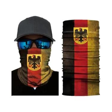 Imagem de Balaclava Masculina Sem Costura Com Bandeira Nacional, Lenço Mágico, F