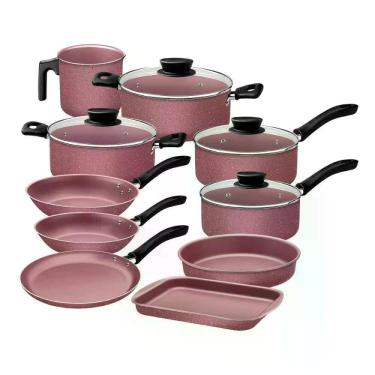 Imagem de Jogo De Panelas 10 Peças Linz Cores Antiaderente Tramontina