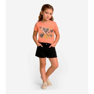 Imagem de Conjunto Infantil Blusa Com Shorts Rovi Kids Rosa, 14, Rosa