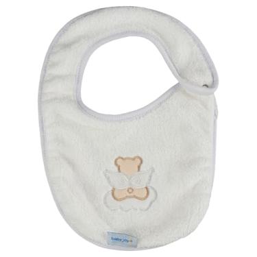 Imagem de Babador Anatômico Baby Joy Bordado Anjinho Branco
