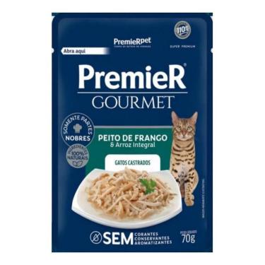 Imagem de Ração Úmida Premier Gourmet Gatos Adultos Frango 70g