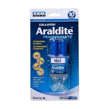 Imagem de Adesivo Epóxi Cola Araldite Transparente 10min 6g Tekbond