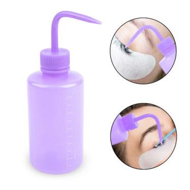 Imagem de Garrafa Dosadora Pisseta Graduada 250ml Limpeza de Cílios Estética Bel