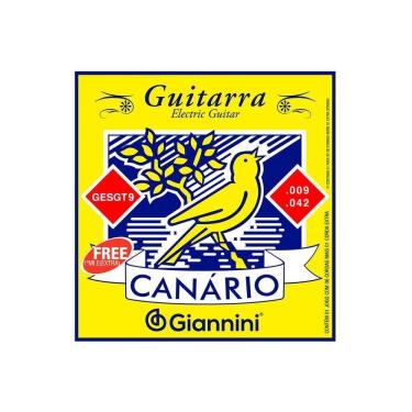 Imagem de Encordoamento Para Guitarra Canario Tensao Media .009 -...