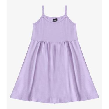 Imagem de Vestido Menina Infantil de Alças Select Roxo, 6, Roxo