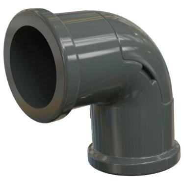 Imagem de Cotovelo com Tampa Vigia Eletroduto Em Pvc S-r Cinza 3-4 E015300015 Wetzel Cotovelo com Tampa Vi