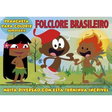 Imagem de Livro - Folclore brasileiro - Prancheta para colorir - Supersérie - On
