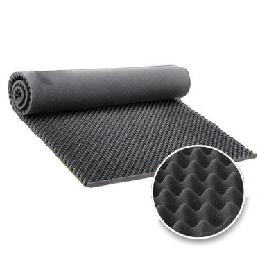 Imagem de Placa Acústica Caixa De Ovo Antichamas 3cm Espessura Isolamento E Tratamento Acústico - Central Espuma 50x50cm