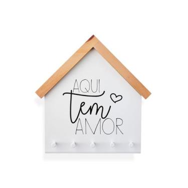 Imagem de Porta Chaves Aqui Tem Amor, Porta Chaves e Porta Correspondência para 