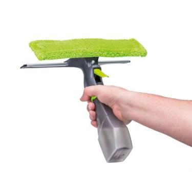 Imagem de Mop Limpa Vidros 25x10Cm Verde Reservatório Spray Kala