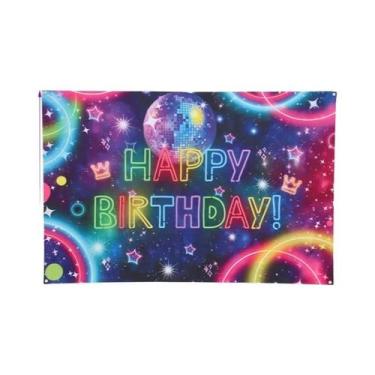 Imagem de Banner De Decoração Para Festa De Aniversário Infantil Com Luzes, Supr