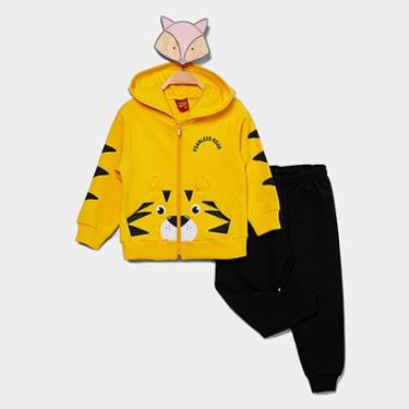 Imagem de Conjunto Longo Moletom Infantil Kyly Capuz Menino-Masculino