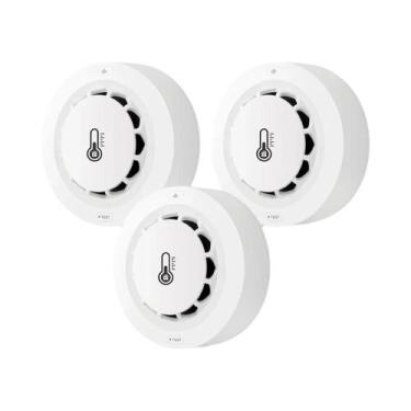 Imagem de Detector De Fumaça Inteligente Wi-Fi Com Sensor De Temperatura E Umida