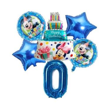 Imagem de Conjunto De Balões Mickey E Minnie Para Menina E Menino, Decoração De 