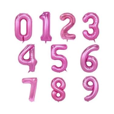 Imagem de Balões De Aniversário De 40 Polegadas Em Folha, Balões De Hélio Com Nú