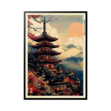 Imagem de Impressão Em Tela De Cena De Café Na Rua De Anime De Tóquio, Arte Mode