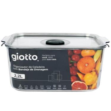 Imagem de Pote 2,2 Litros Hermetico vedação Silicone Organizador Geladeira Giott