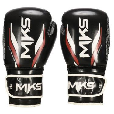 Imagem de Luva de Boxe MKS Prime Tech, Preto, 12 Oz