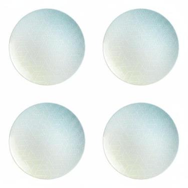 Imagem de Kit Jogo 4 Pratos Rasos Tramontina Polaris Porcelana 28 cm