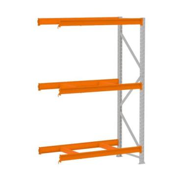Imagem de Porta Pallet 1500KG 1 Continuação 200x180x80 3 Níveis Amapá, Cinza