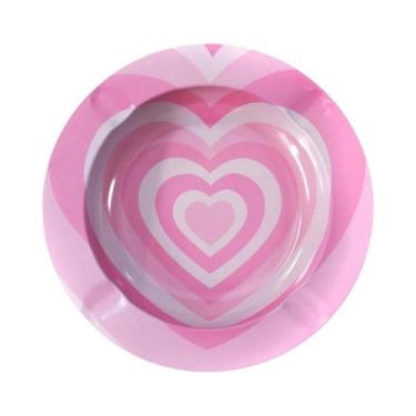 Imagem de Cinzeiro Redondo Portátil De Metal Para Uso Interno E Externo, Cinzeir