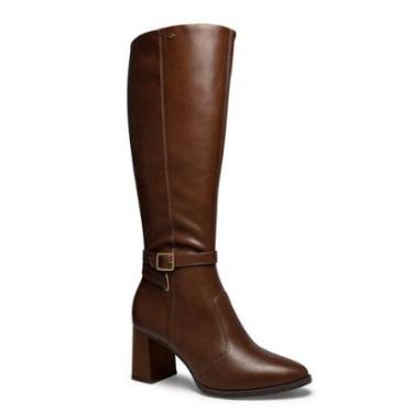 Imagem de Bota Dakota Vertuo cano longo com fivela salto bloco-Feminino