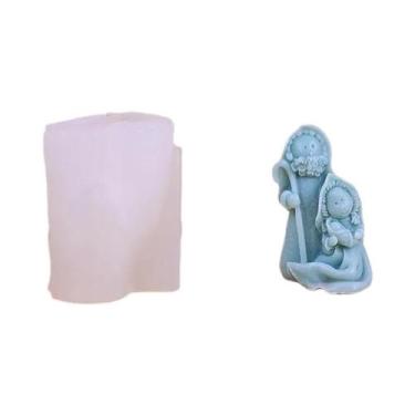Imagem de Molde De Silicone Família Jesus Para Velas, Estátua 3D De Jesus, Ferra