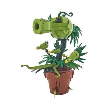 Imagem de Blocos De Montar Pea Shooter: Modelo De Plantas Bonsai, Personagem De 