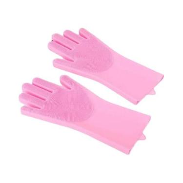 Imagem de Luvas De Silicone Para Banho De Gato Teddy, Escova Anti-Riscos E Anti-