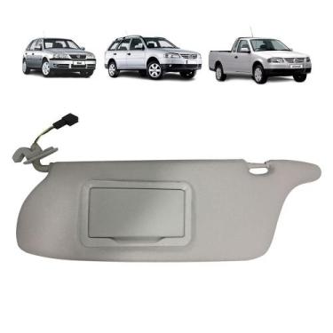 Imagem de Quebra Sol Cinza com Espelho e Iluminação Volkswagen Gol Parati Saveir