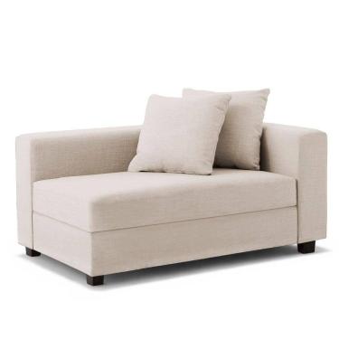 Imagem de Recamier Divã Aspen 1,60m Corino Bege - Inova Decorações 