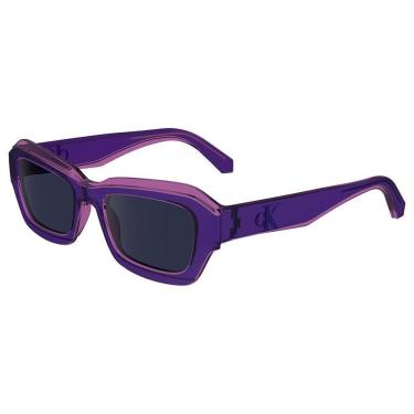 Imagem de Óculos de Sol Calvin Klein Jeans CKJ24608S 500 - Roxo Crystal 52-Unissex