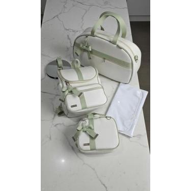 Imagem de KR RK Bolsas PERSONALIZADOS Kit Maternidade Mala, Frasqueira e Mochila