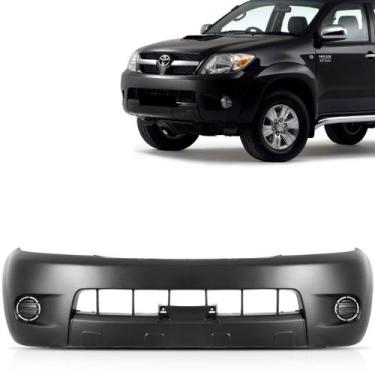 Imagem de Parachoque Dianteiro Hilux 4X4 2005 2006 2007 2008 Sem Furo Moldura Mi