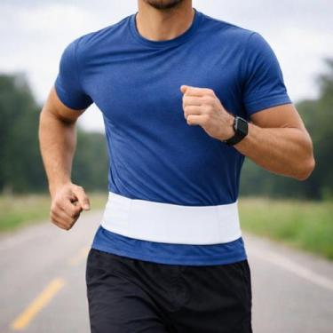 Imagem de Cinto de Corrida 4KRUN Porta Celular 3 Bolsos Impermeável Unissex Fitn