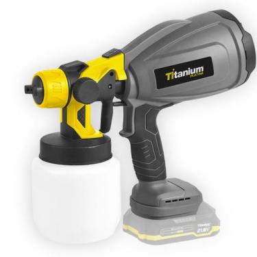 Imagem de Pistola de Pintura a bateria 21V HVLP 800ml Titanium TI-21/800P - Tita