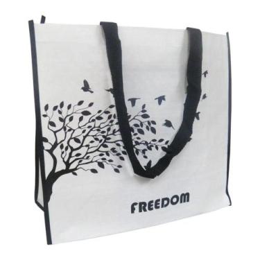 Imagem de Ecobag Bolsa Ecologica Dobravel Retulizavel Compras Mercado Sacola Omb