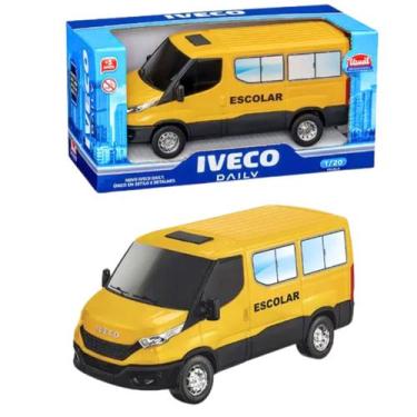 Imagem de Supervan Iveco Escolar Usual  Carrinho Infantil De Brinquedo Com Desig