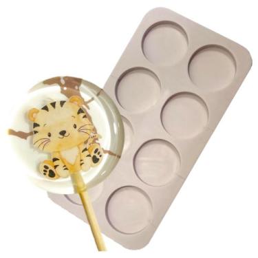 Imagem de Molde de Silicone Redondo 5cm - Mimos de Açúcar