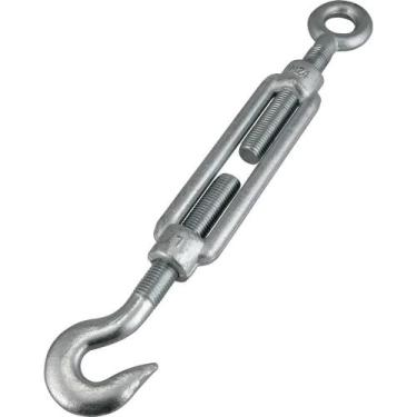 Imagem de Esticador Gancho/olhal Para Cabo De Aço 1"- 25,4 Mm Galvanizado Vonder