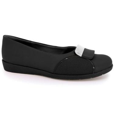 Imagem de Sapatilha Usaflex MM0201 Joanetes Fivela, Preto, 38