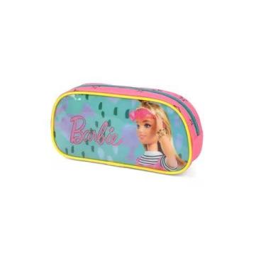 Imagem de Estojo Escolar Infantil Simples Barbie Luxcel Ei38194Bb Pink