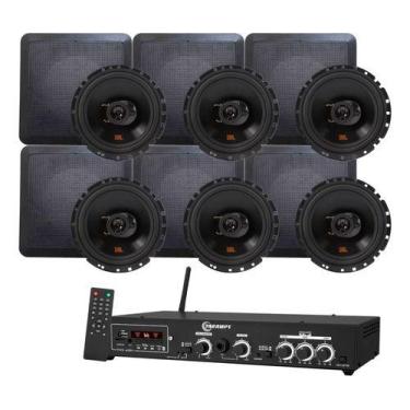 Imagem de Kit Amplificador Taramps Ths 4001 + 6 Arandelas Jbl Flex 4, 127/220V